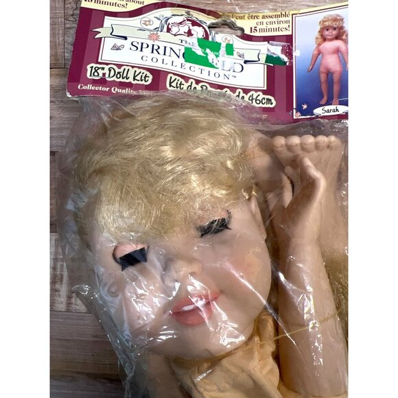 Springfield 18" Doll Kit W/ Blonde Hair, Shoes & Accessories Set - Picture 2 of 5